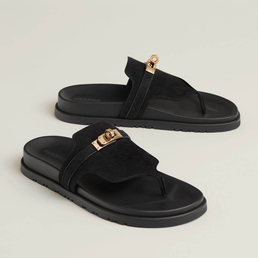 HERMES Empire Sandals Black